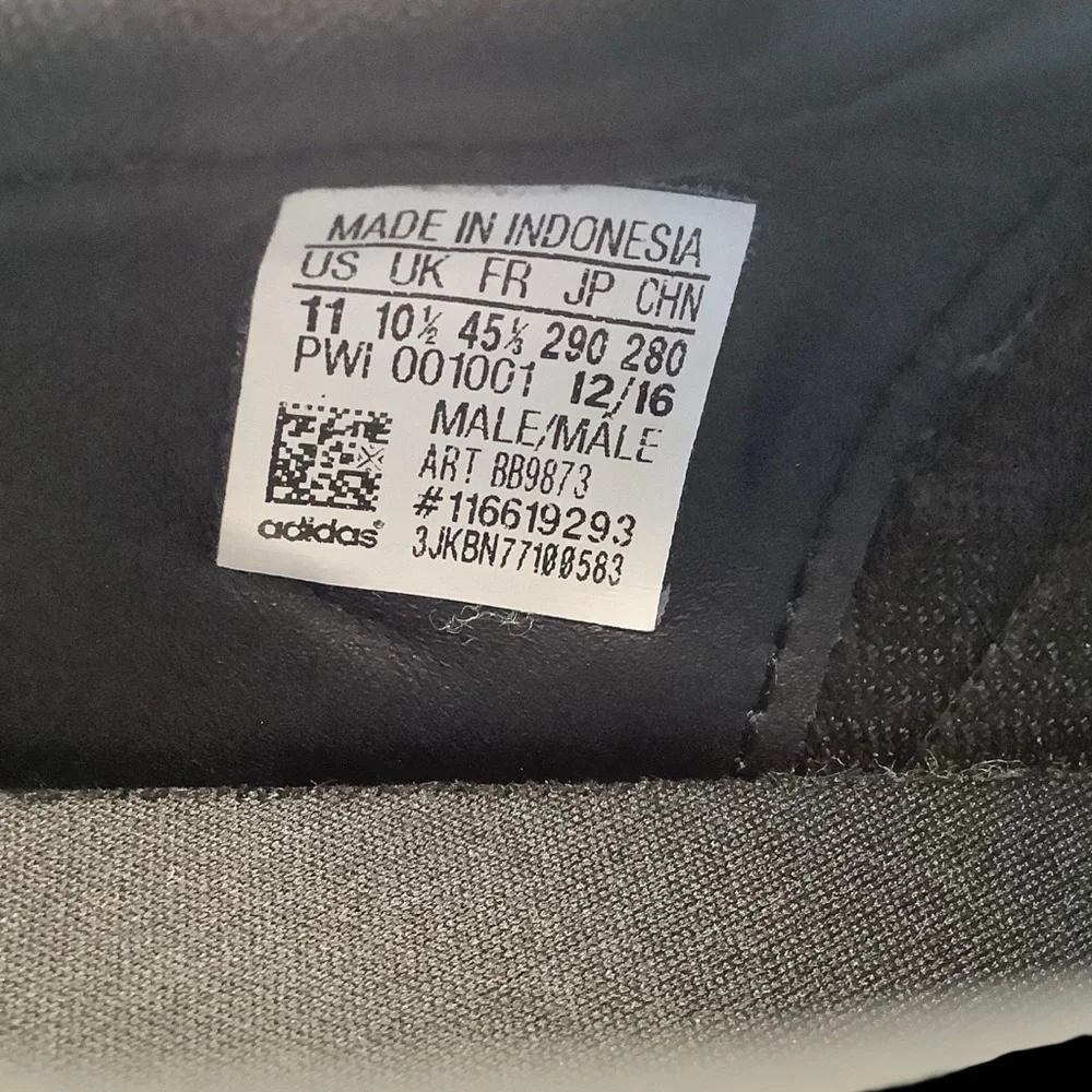 Adidas Neo‎ Black Suede Sneakers size 11
